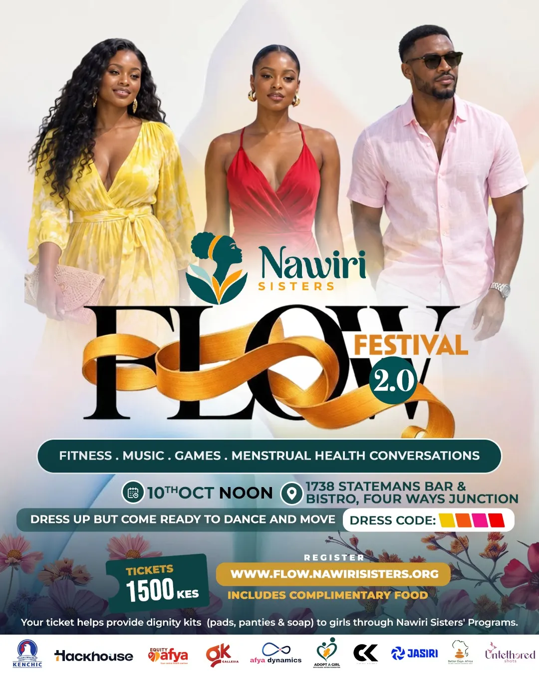 Flow Festival 2.0 poster: Saturday, 10 October 2026, From 12 noon. From KES 1,000.